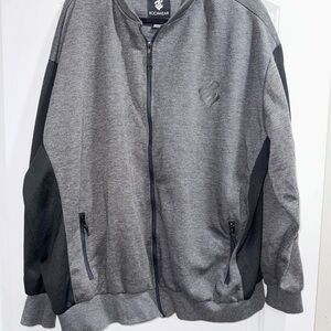 Rocawear Gray and Black Lightweight Jacket with Relaxed Fit